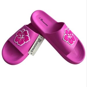 No Boundaries Womens Confort Slides Slip Ons Sandals Pink Size 11 New